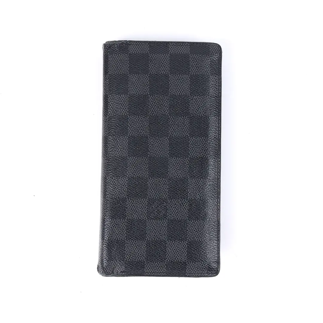 Louis Vuitton Brazza Black Damier Graphite Wallet