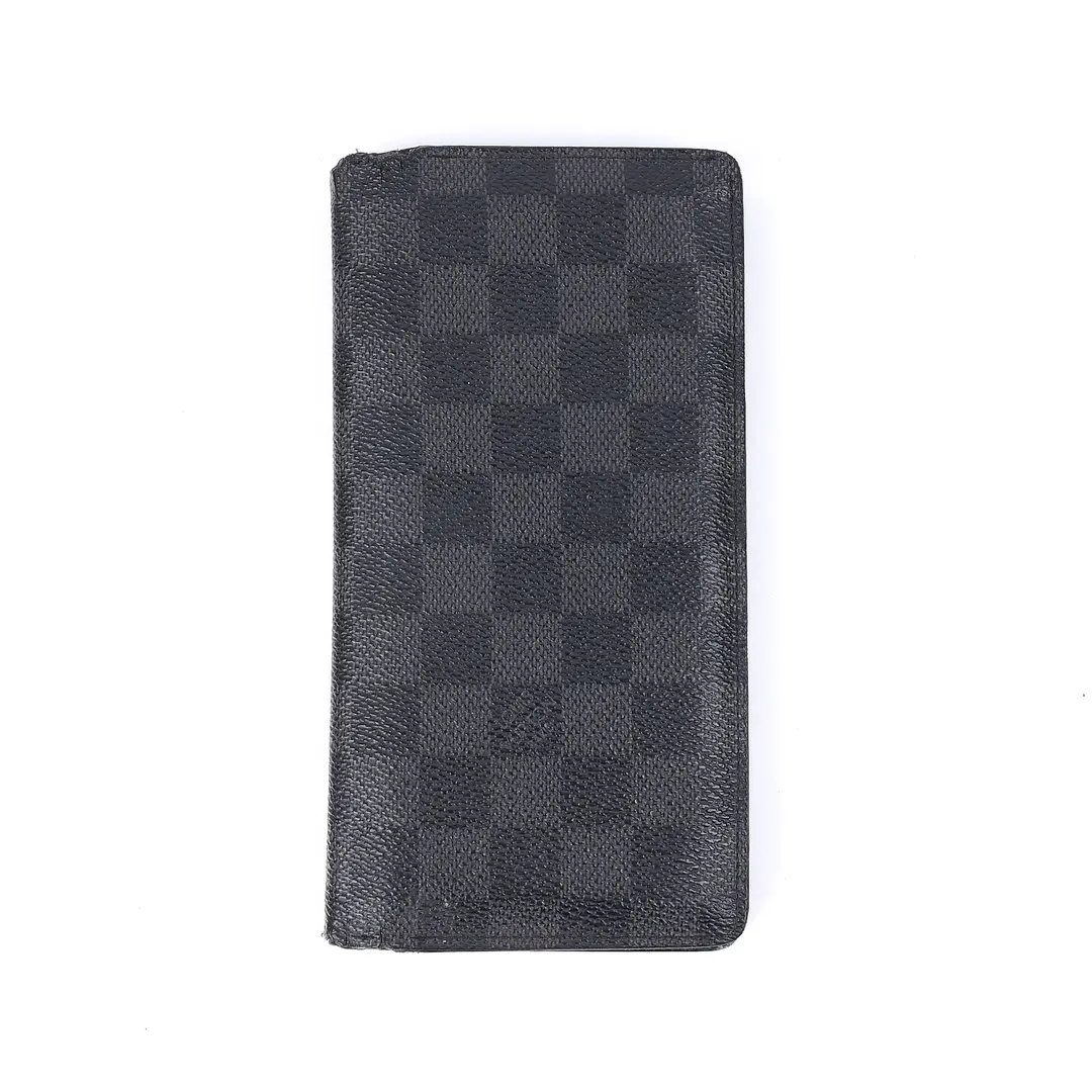 Louis Vuitton Brazza Black Damier Graphite Wallet
