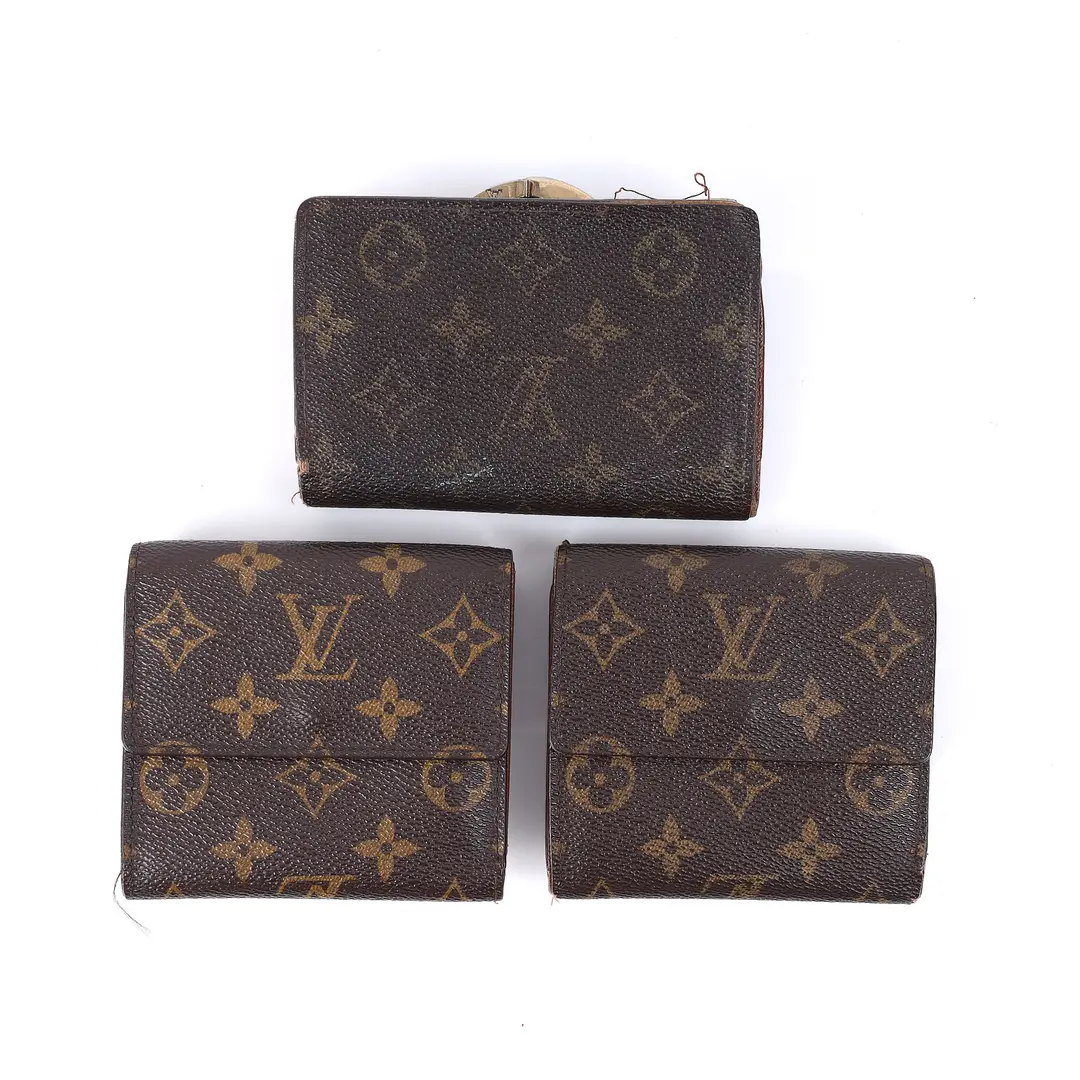 Louis Vuitton Monogram Elise Wallets Set of 3