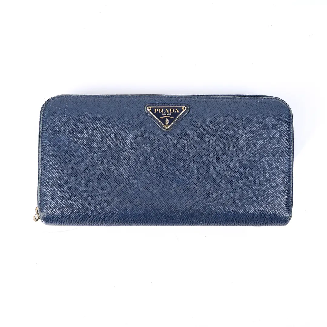 Louis Vuitton and Prada Leather Wallets Set of 5