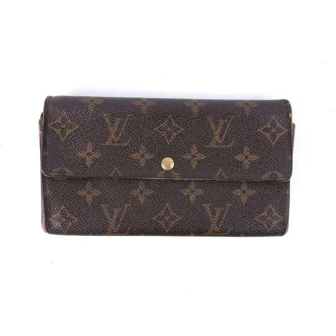 Louis Vuitton & Gucci Wallet Set Brown Black
