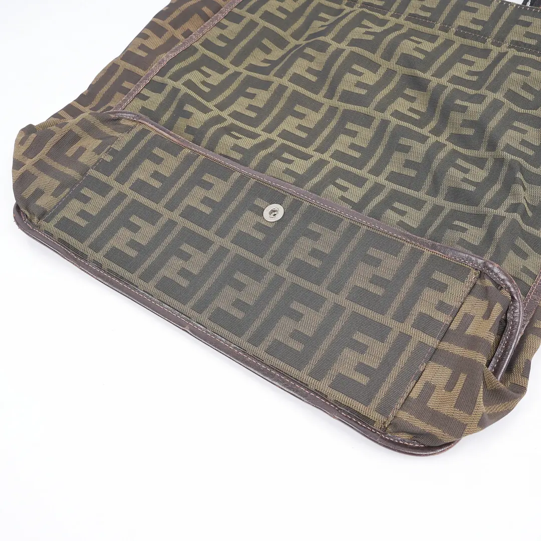 Fendi Zucca Brown Canvas Tote Bag