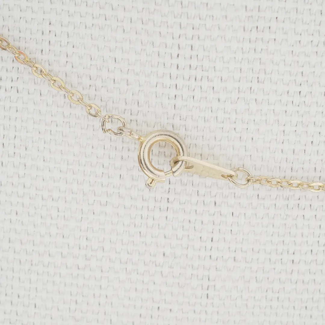 Dior Vintage Logo Black Enamel Gold Necklace