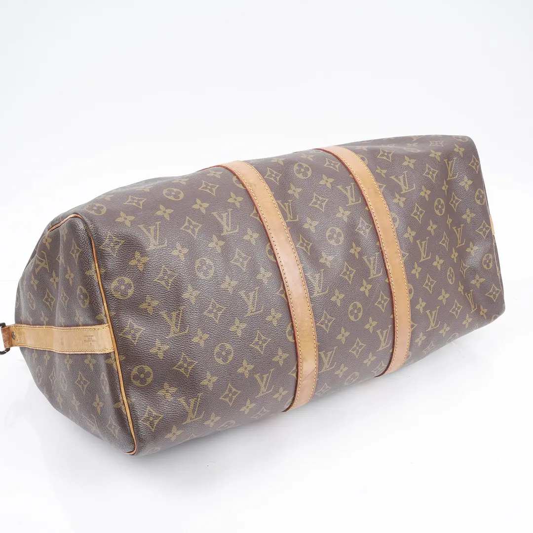 Louis Vuitton Keepall Bandouliere 50 Brown Monogram Duffle Bag