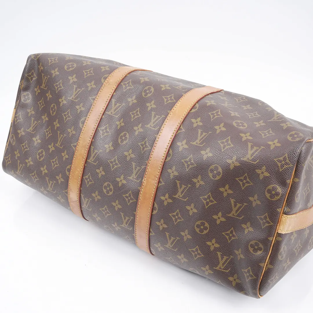 Louis Vuitton Keepall Bandouliere 50 Brown Monogram Duffle Bag