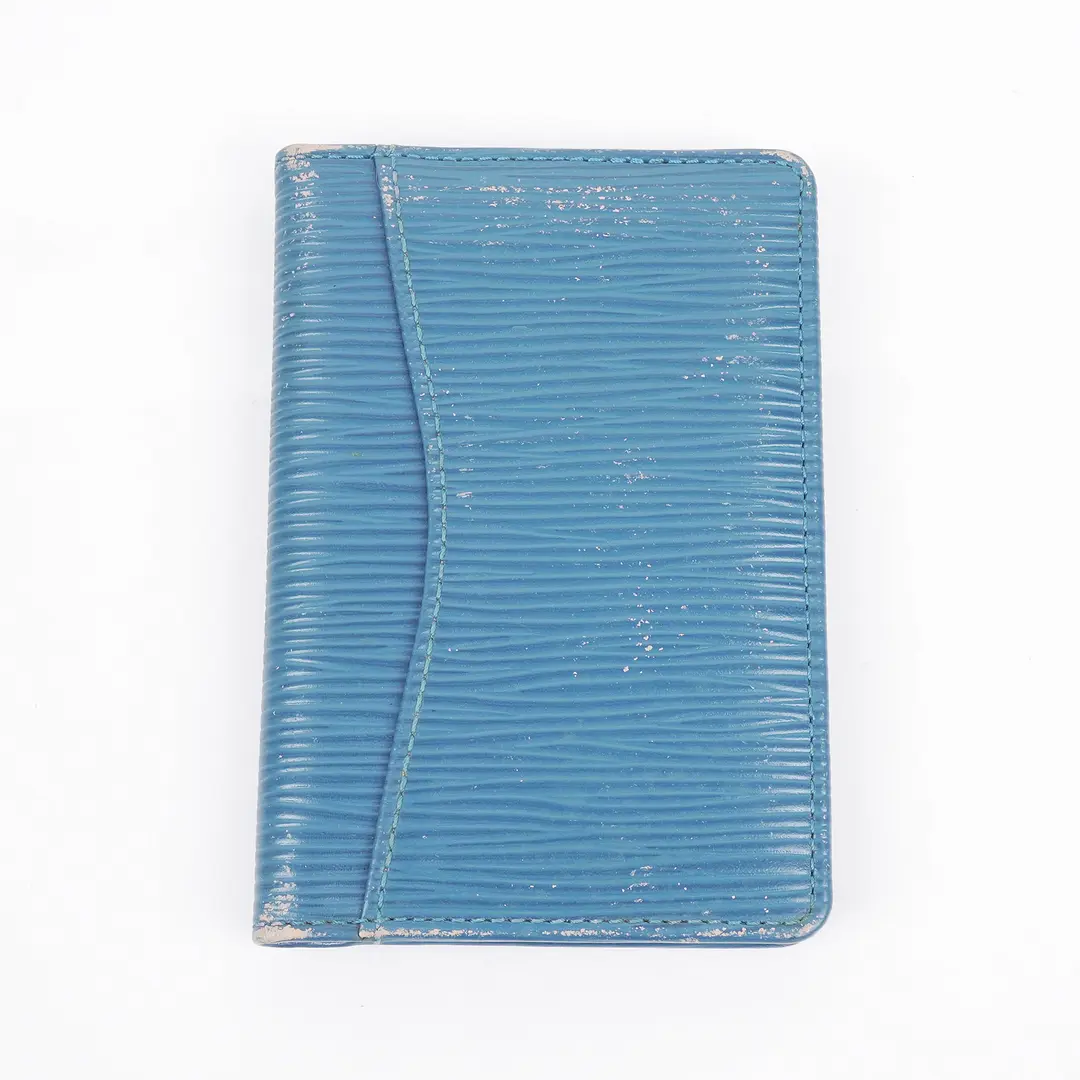 Louis Vuitton Couvert de Passeport Blue Epi Leather