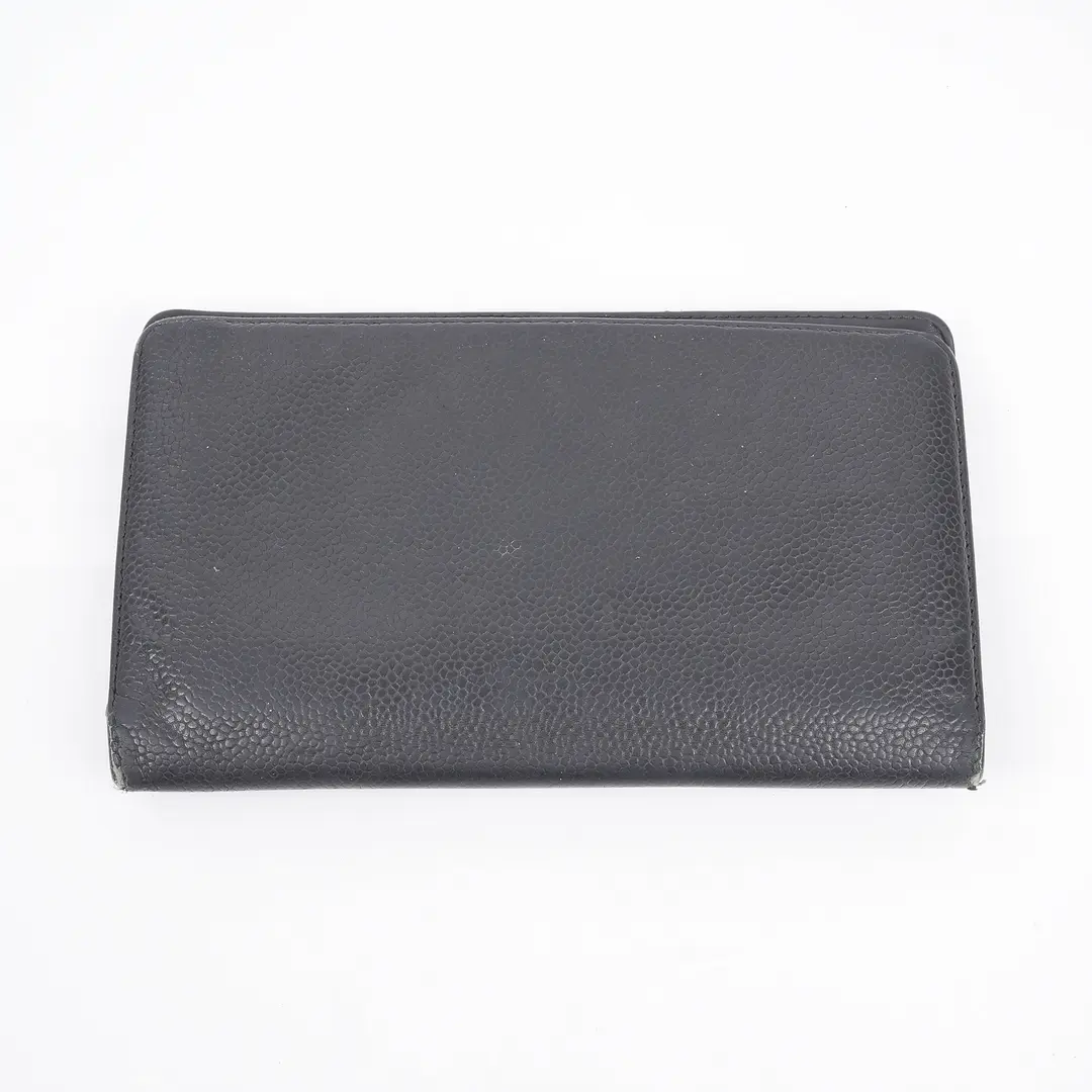 Chanel Timeless CC Black Caviar Long Wallet