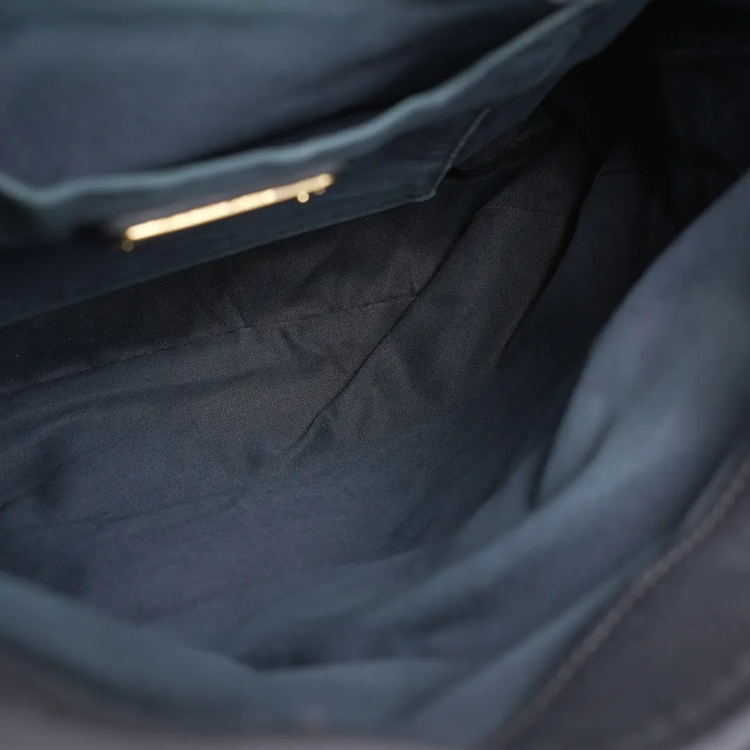 Miu Miu Matelasse Gray Leather Shoulder Bag