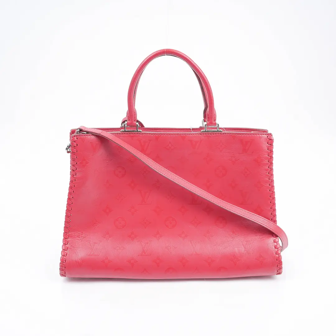 Louis Vuitton Very Tote Pink Monogram Leather Shoulder Bag