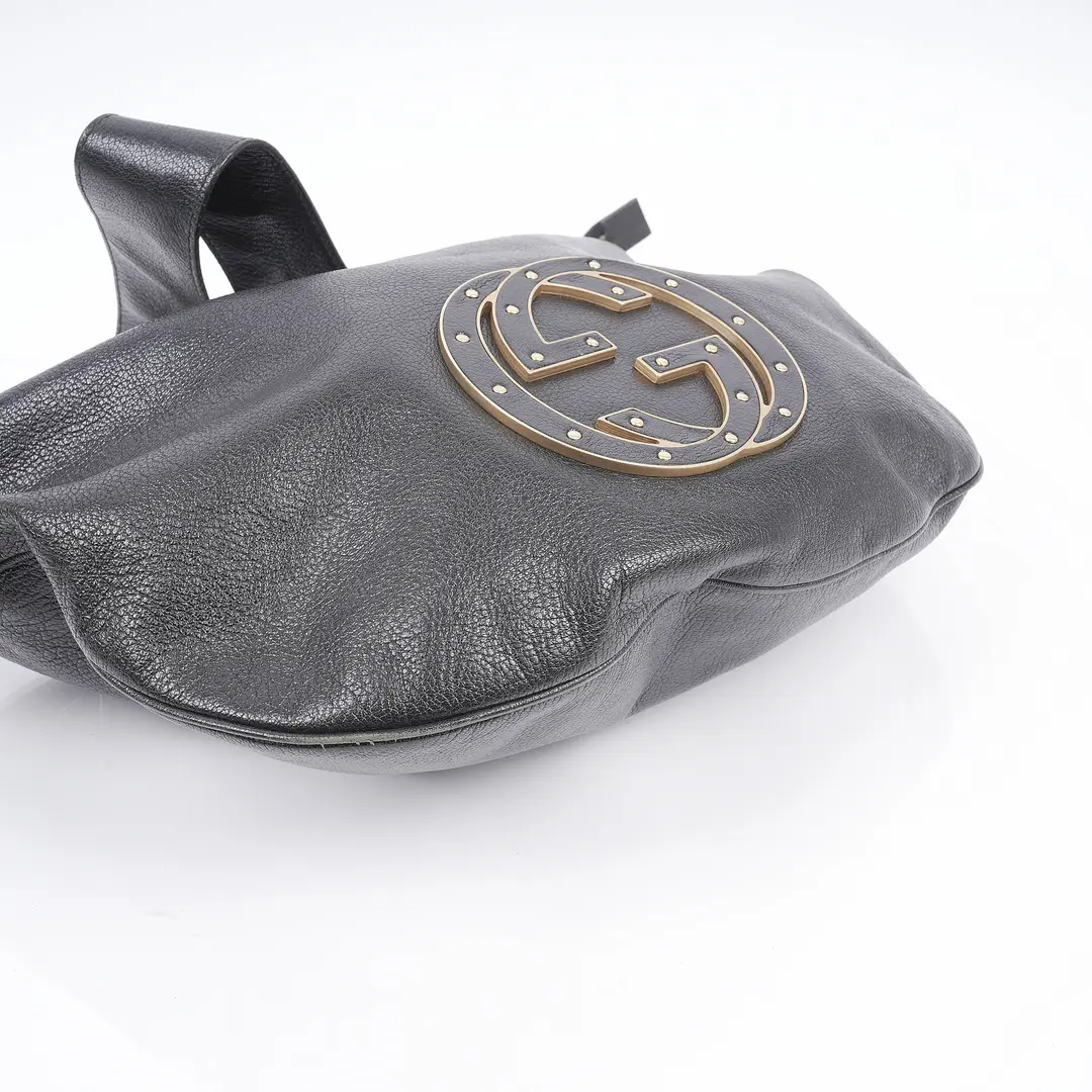 Gucci Soho Black Pebbled Leather Shoulder Bag