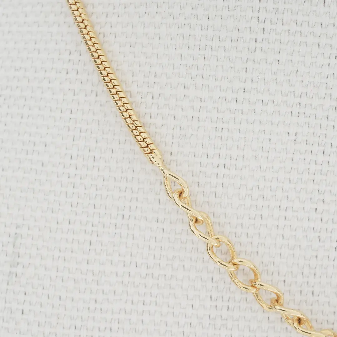 Dior Logo Gold Plated Pendant Necklace