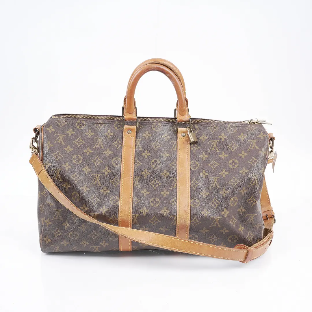 Louis Vuitton Keepall Bandouliere 45 Brown Monogram