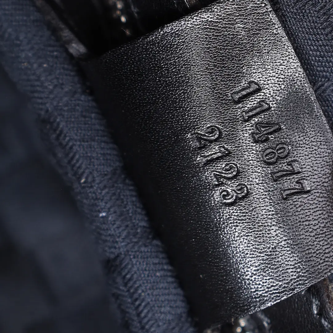 Gucci Interlocking G Black Canvas Shoulder Bag