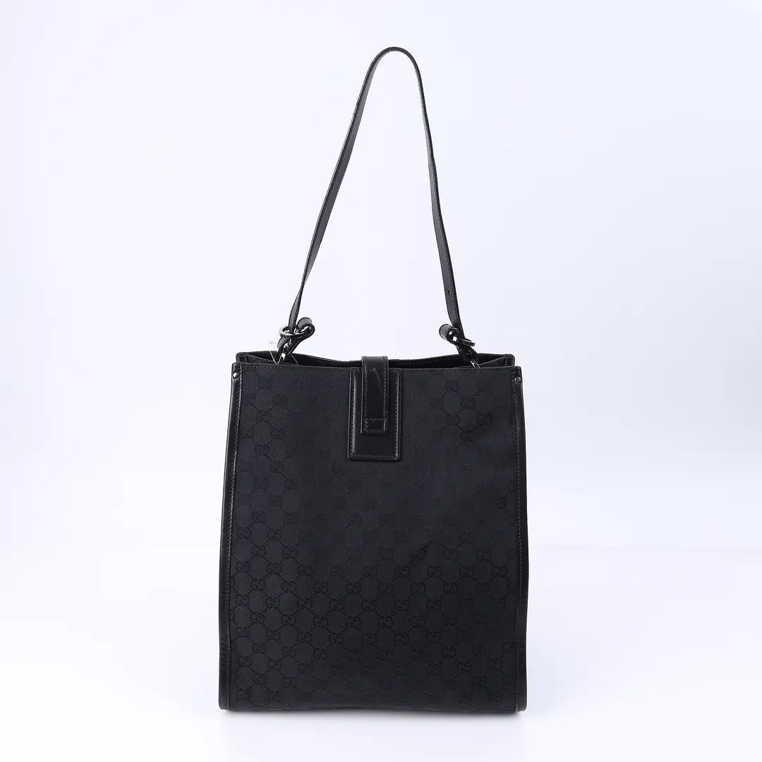 Gucci GG Canvas Black Shoulder Bag