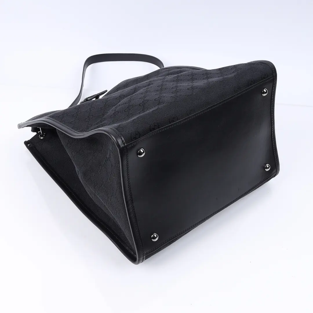 Gucci GG Canvas Black Shoulder Bag