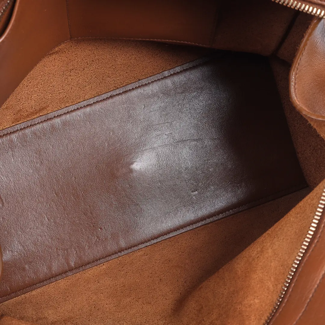 Saint Laurent Y Ligne Cabas Brown Leather Shoulder Bag