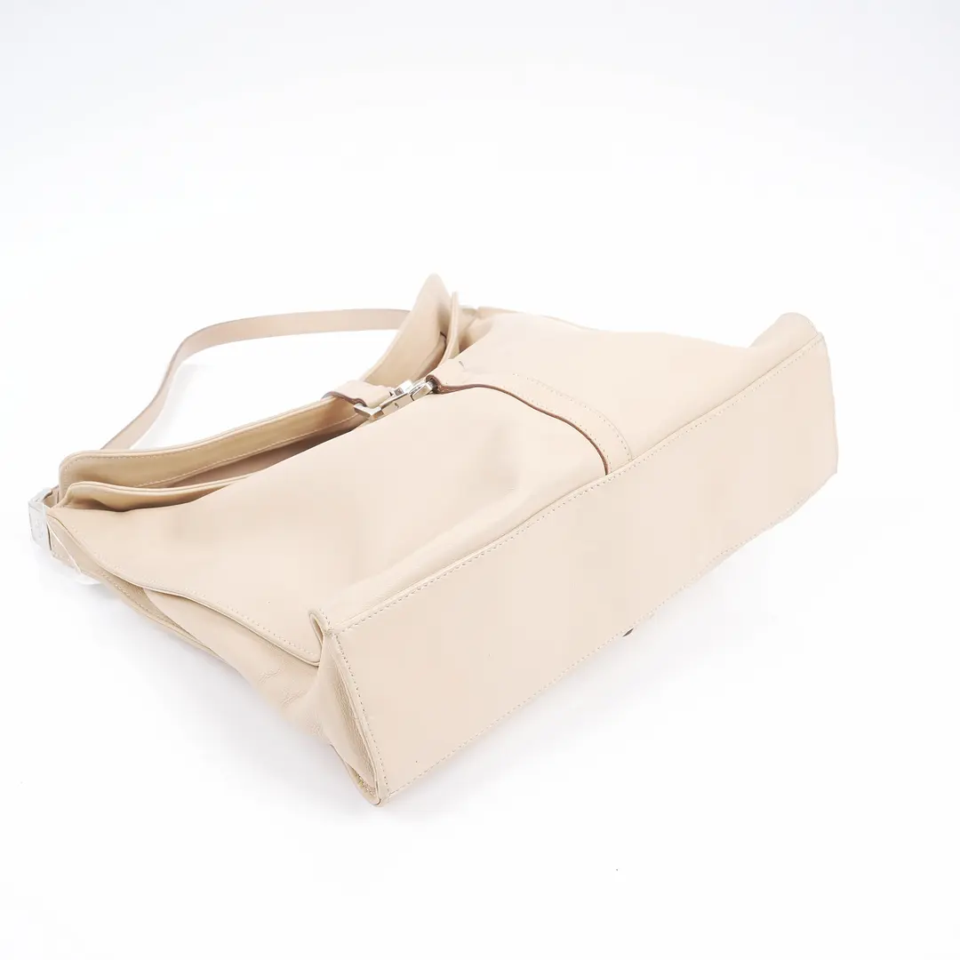 Gucci Jackie Beige Leather Shoulder Bag