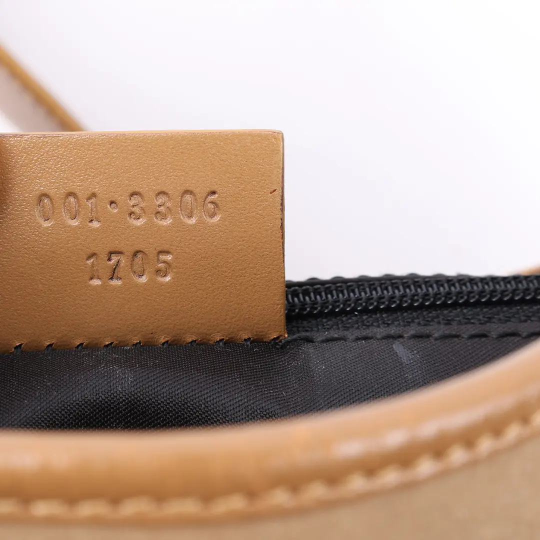 Gucci Jackie Beige Suede Leather Shoulder Bag