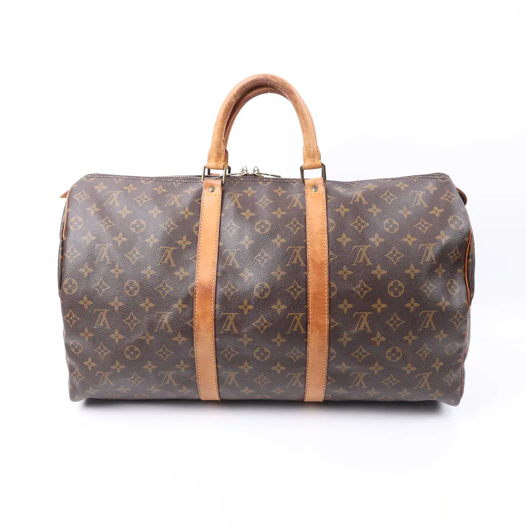 Louis Vuitton Keepall 50 Brown Monogram Duffle Bag