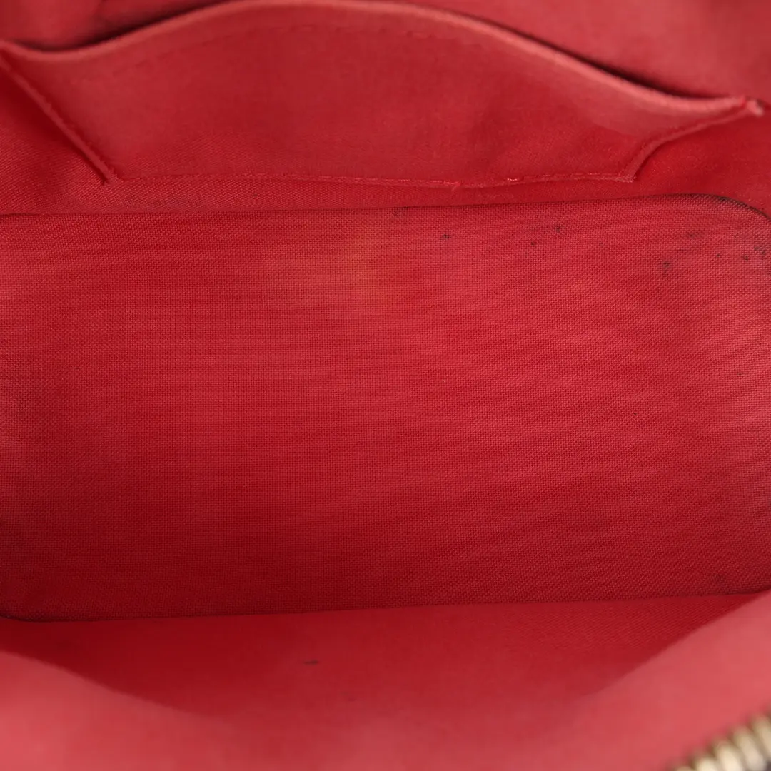 Louis Vuitton Alma BB Monogram Red Leather Shoulder Bag