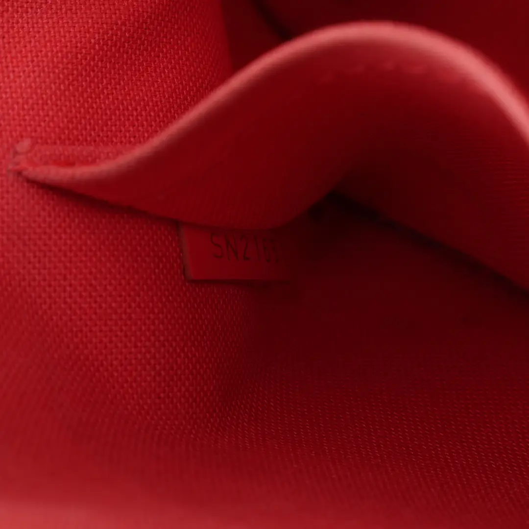 Louis Vuitton Alma BB Monogram Red Leather Shoulder Bag