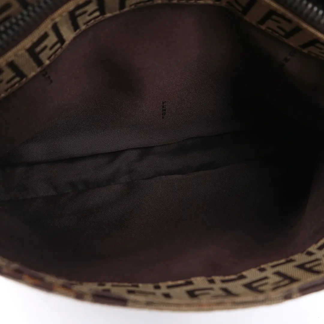 Fendi Zucca Brown Canvas Shoulder Bag