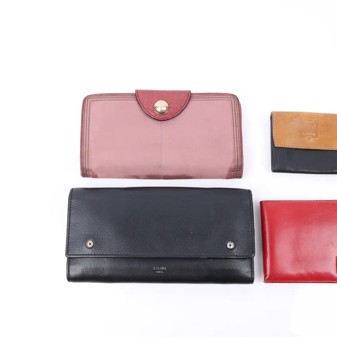Celine Vintage Leather Wallet Set of 4