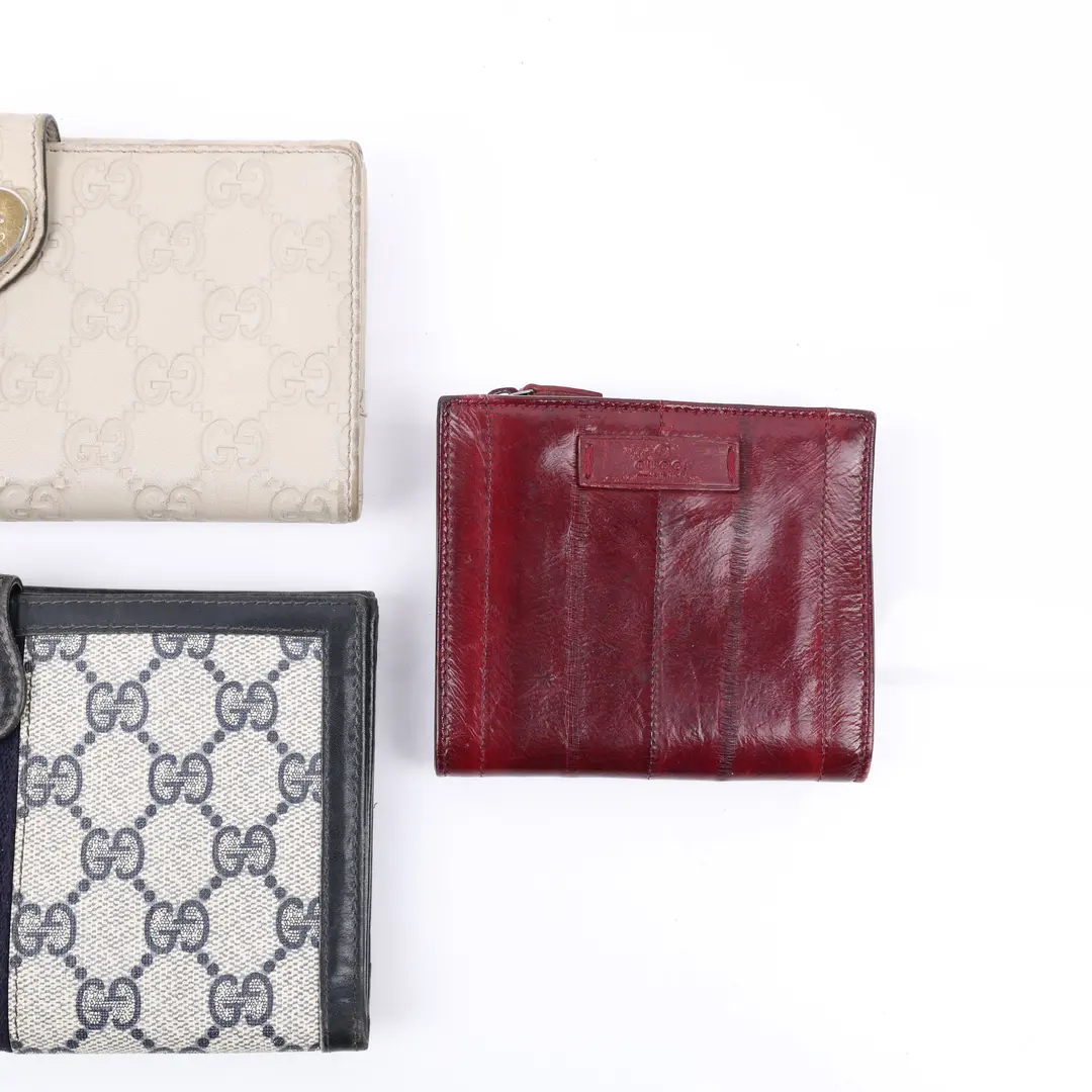 Gucci Vintage GG Supreme Web Wallet Set