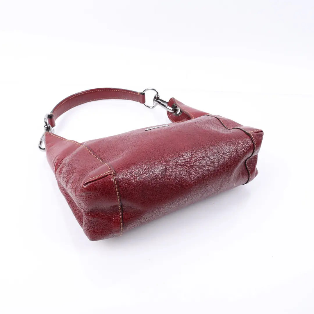 Gucci Abbey Red Leather Shoulder Bag