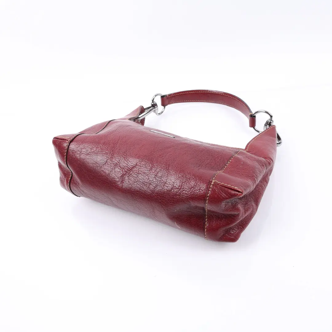 Gucci Abbey Red Leather Shoulder Bag