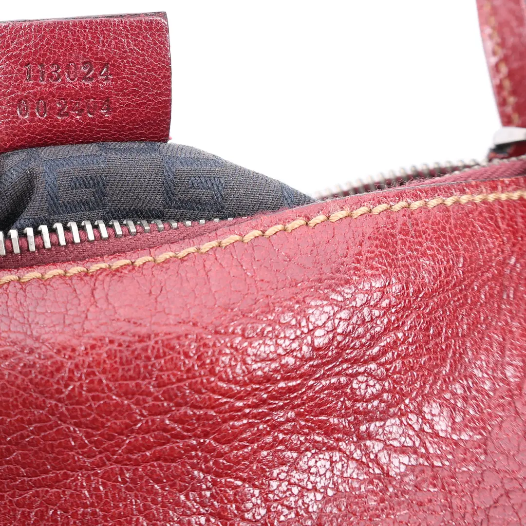 Gucci Abbey Red Leather Shoulder Bag