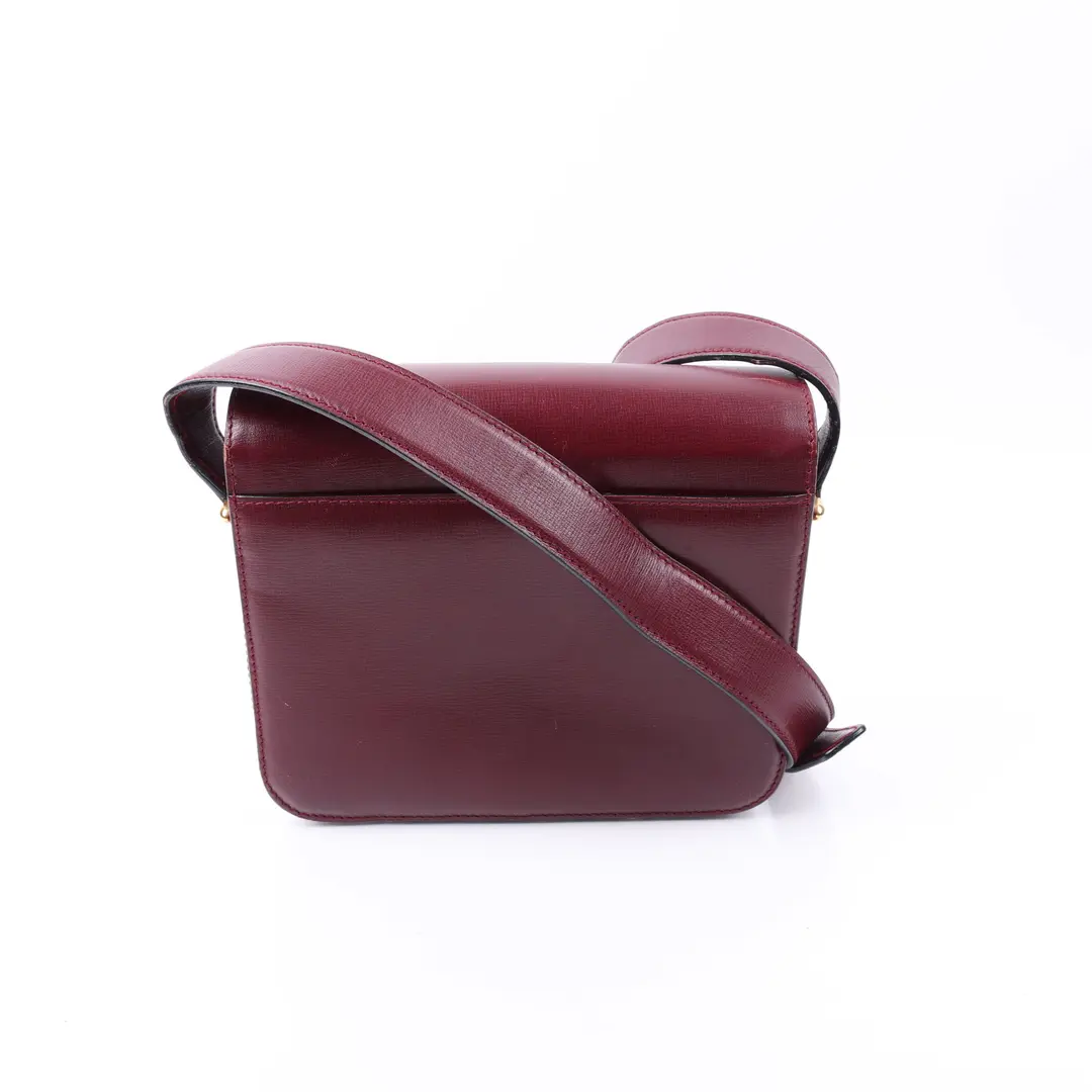 Cartier Must de Cartier Red Leather Shoulder Bag