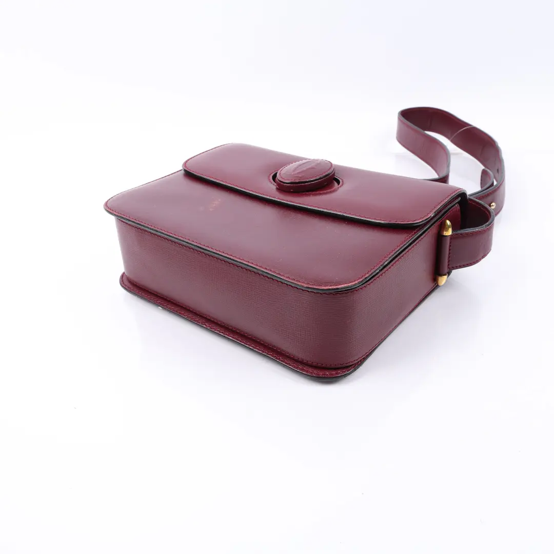 Cartier Must de Cartier Red Leather Shoulder Bag
