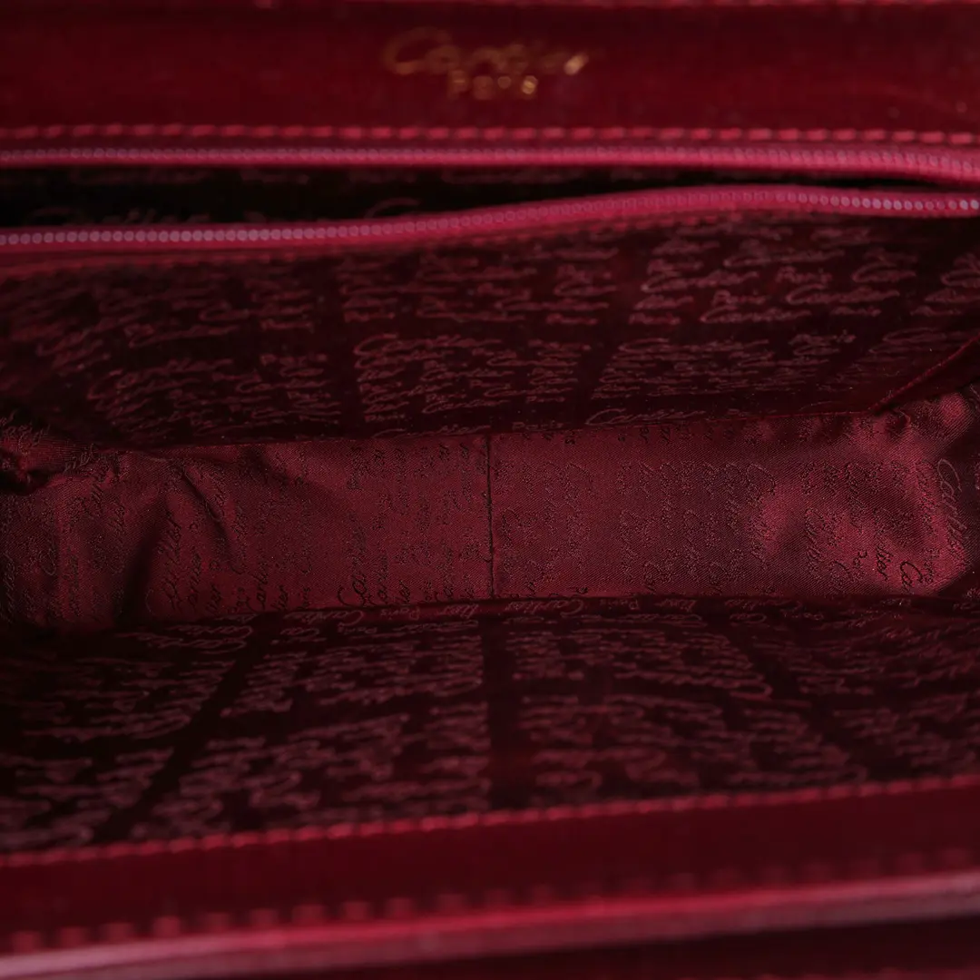 Cartier Must de Cartier Red Leather Shoulder Bag
