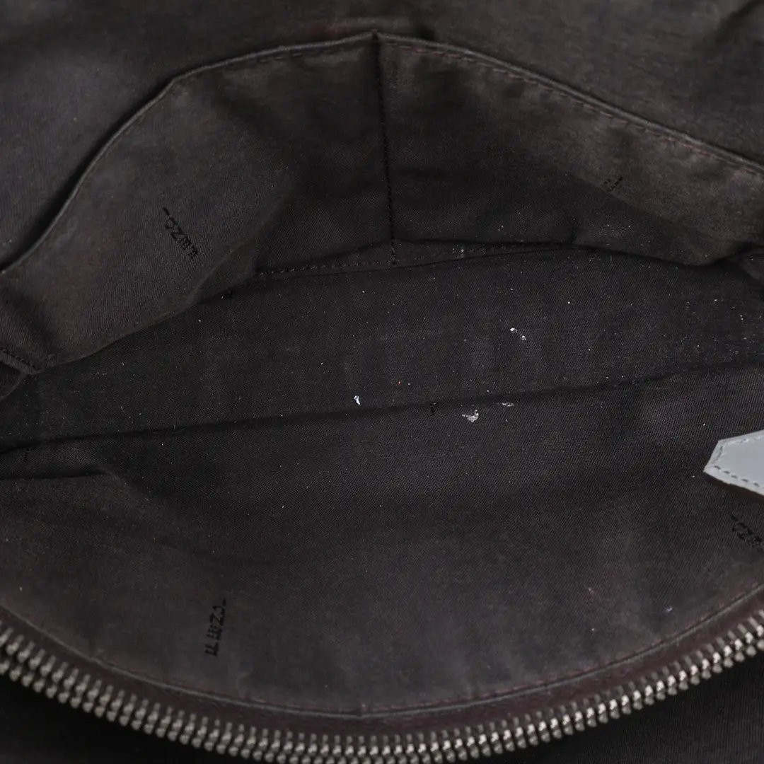 Fendi By The Way Gray Leather Shoulder Bag