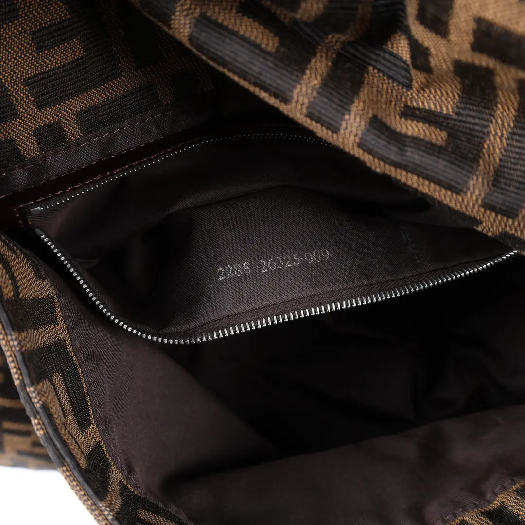 Fendi Baguette Brown Zucca Canvas Shoulder Bag