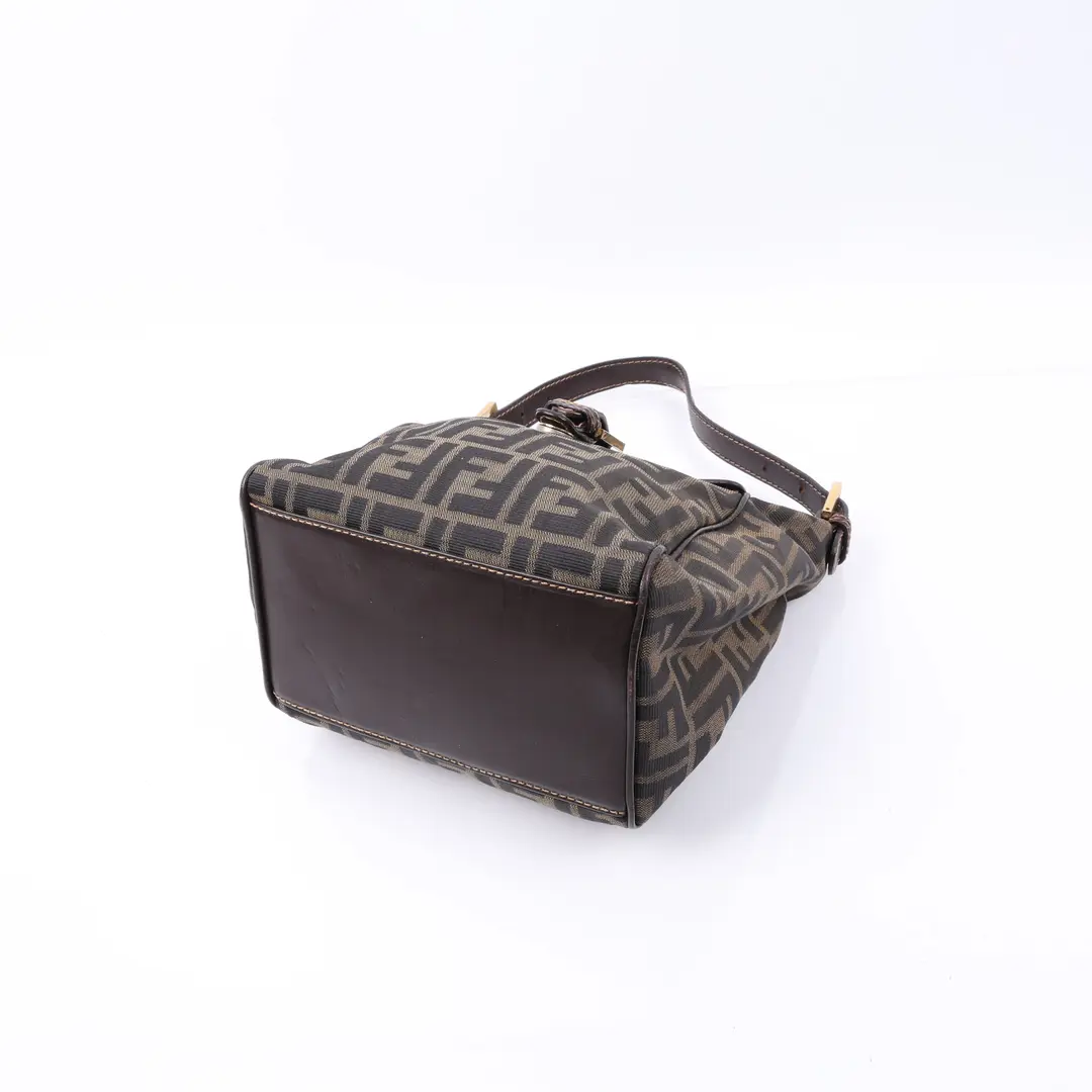 Fendi Zucca Brown Canvas Shoulder Bag
