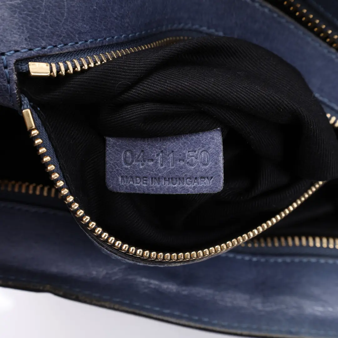 Chloe Ethel Blue Leather Shoulder Bag