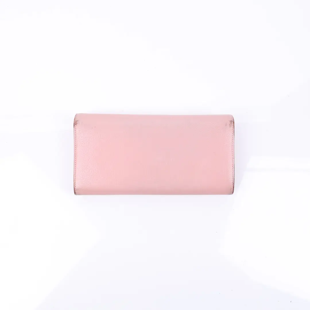 Chanel CC Timeless Pink Leather Flap Wallet