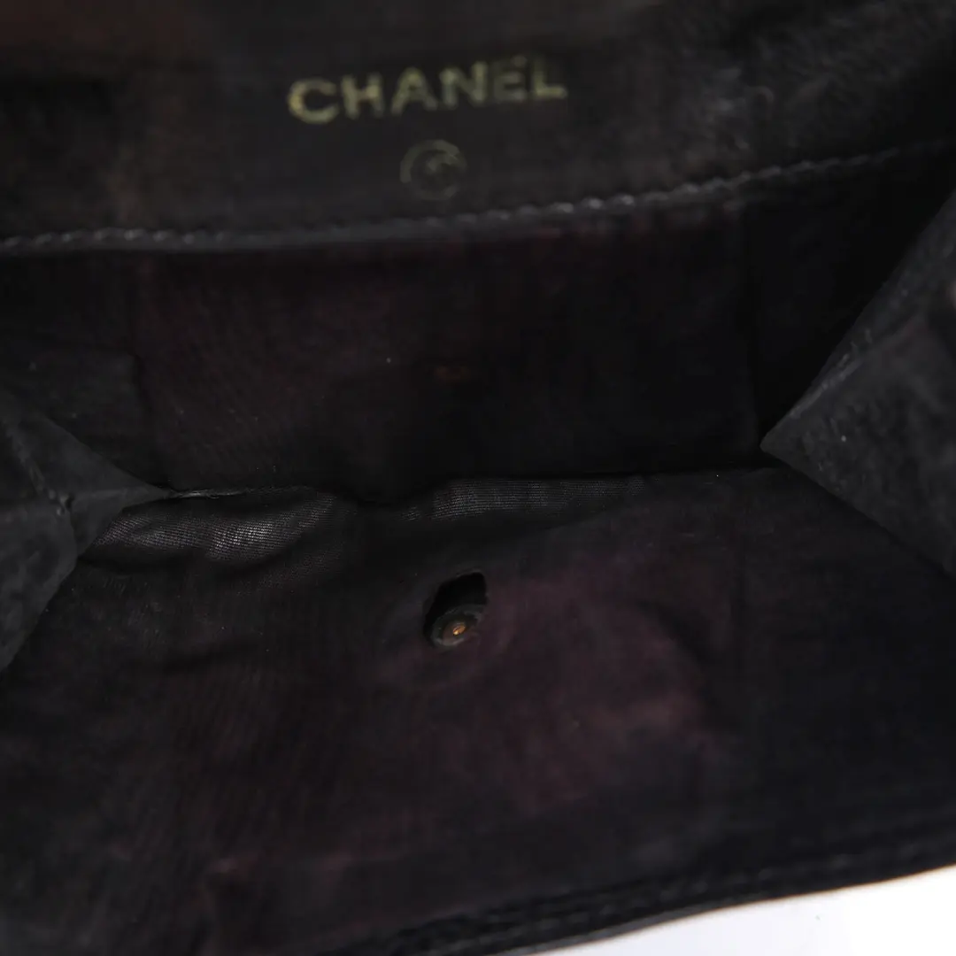 Chanel CC Logo Black Caviar Leather Wallet