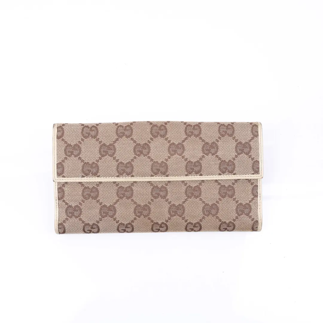 Gucci GG Canvas Abbey Beige Wallet