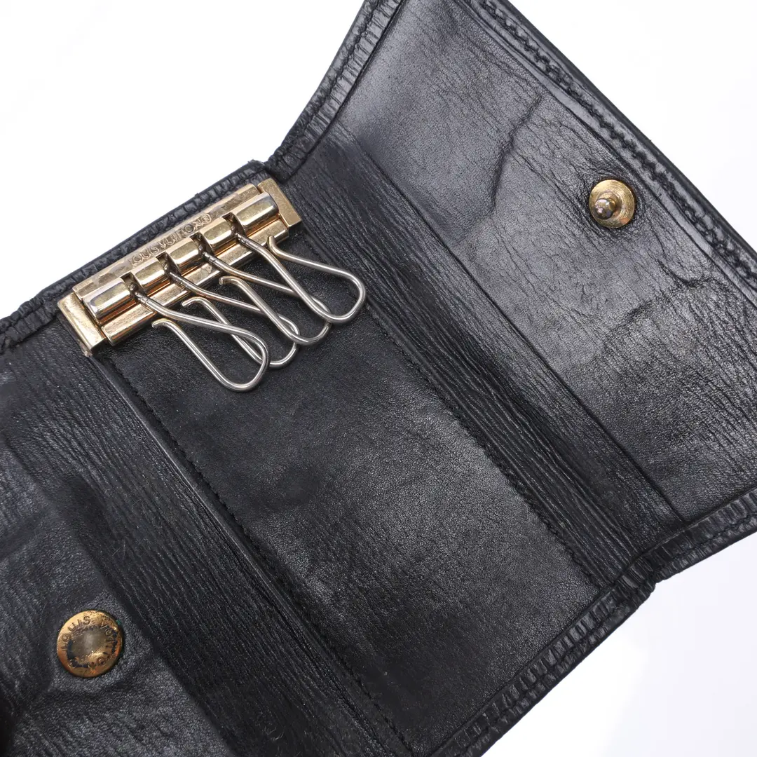 Louis Vuitton Multicles 4 Black Epi Leather Key Case