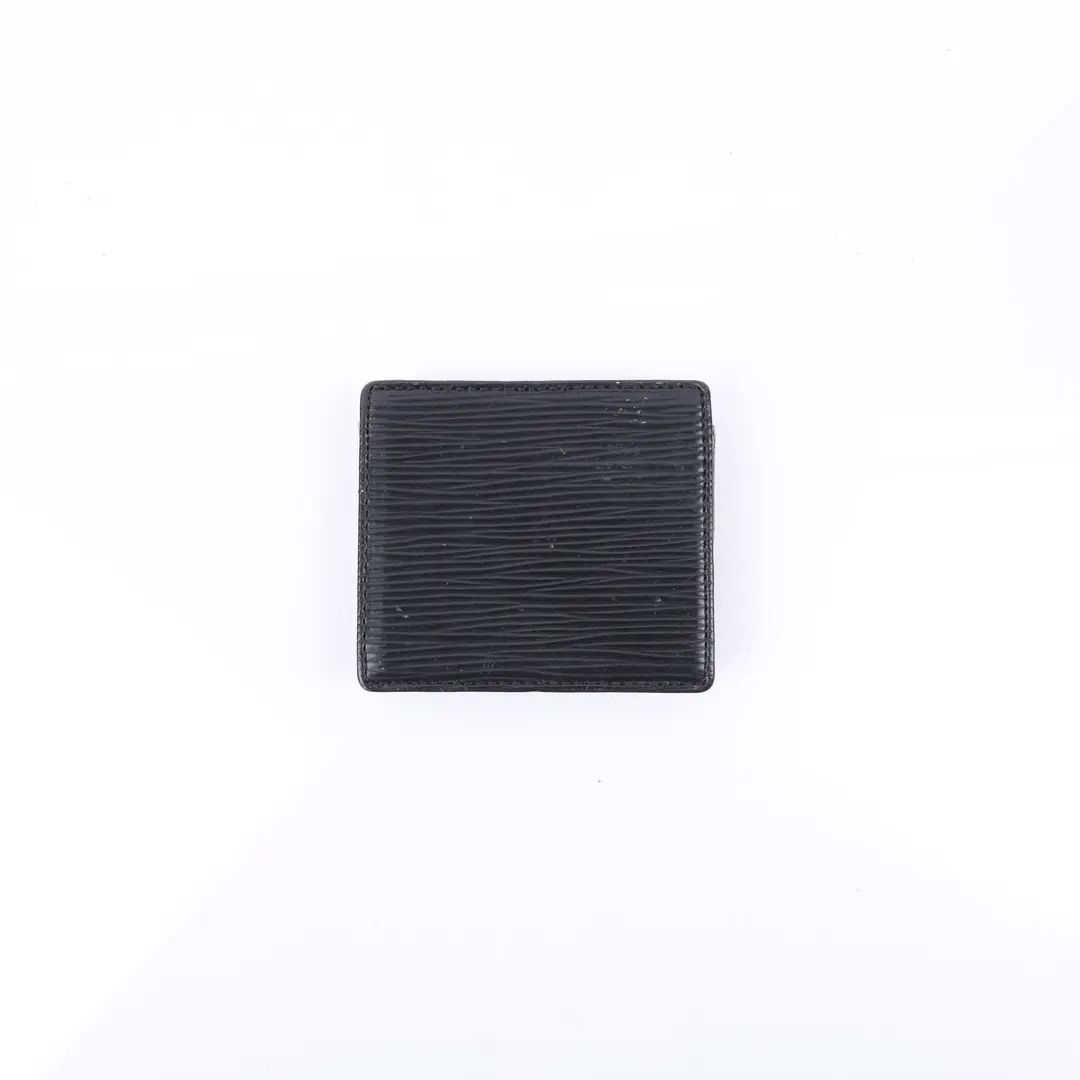 Louis Vuitton Porte Monnaie Cuvette Black Epi Coin Case