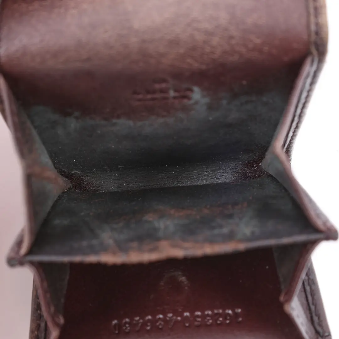 Gucci Guccissima Brown Leather Coin Case