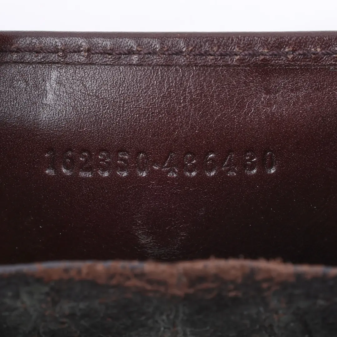 Gucci Guccissima Brown Leather Coin Case
