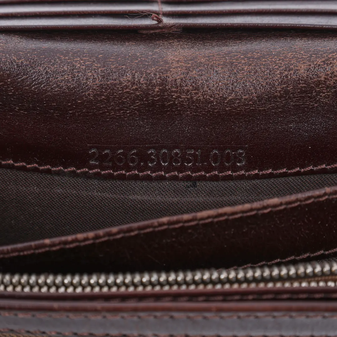 Fendi Zucca Brown Canvas Wallet