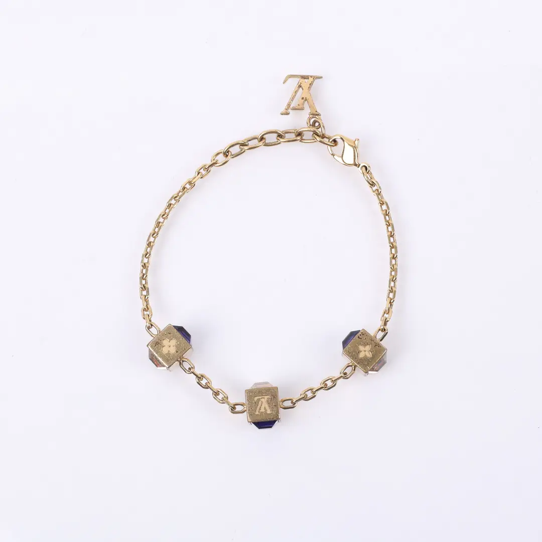 Louis Vuitton Gamble Gold Crystal Bracelet