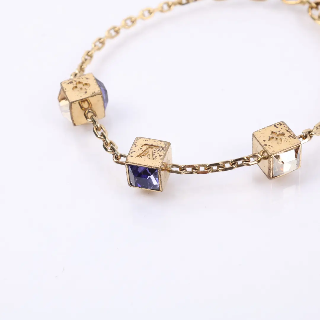 Louis Vuitton Gamble Gold Crystal Bracelet