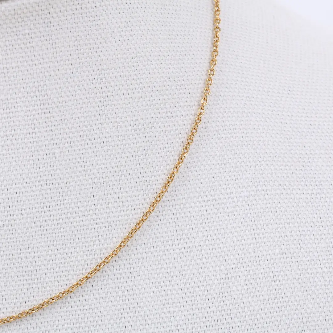 Louis Vuitton Essential V Gold Brass Necklace