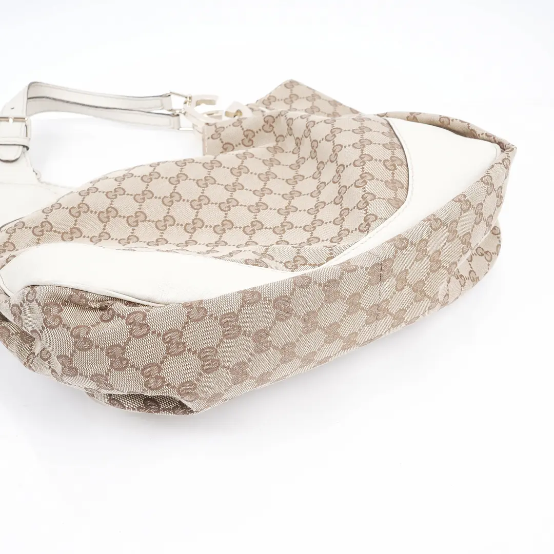 Gucci Charlotte Beige GG Canvas Shoulder Bag
